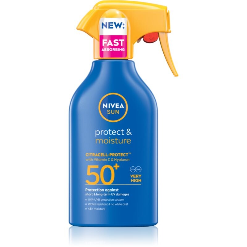 NIVEA SUN Protect & Moisture moisturising sun spray SPF 50+ 250 ml