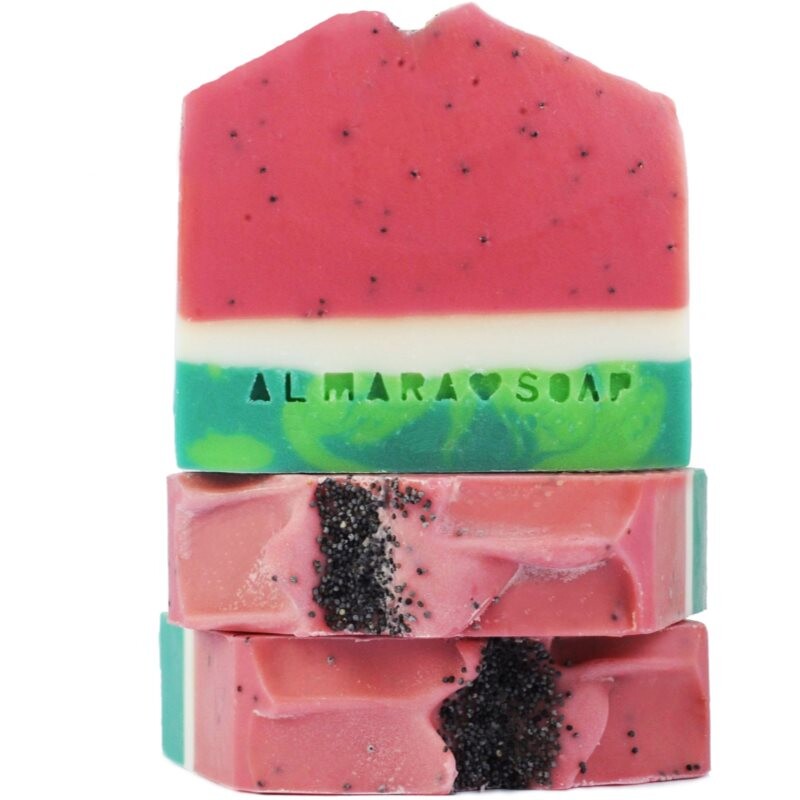 Almara Soap Fancy Watermelon Sugar handmade soap with exfoliating effect 100 g