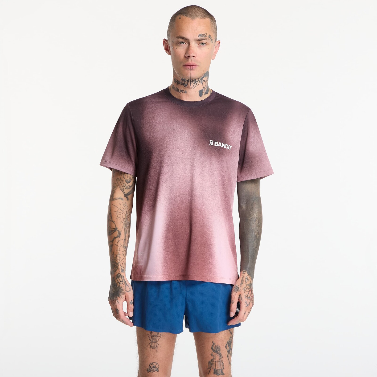 T-shirt BANDIT Men's Specter™ Performance Tee Flow State Mahogany Multi S