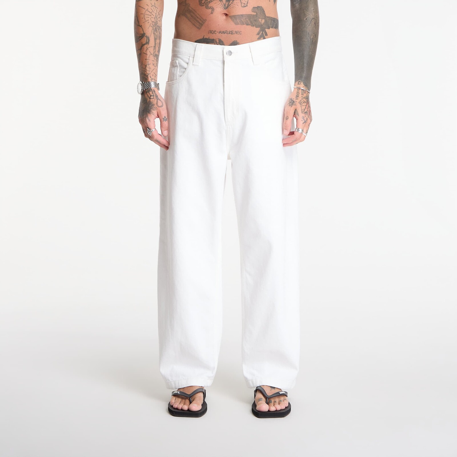 Pants Carhartt WIP Brandon Pant White Rinsed L