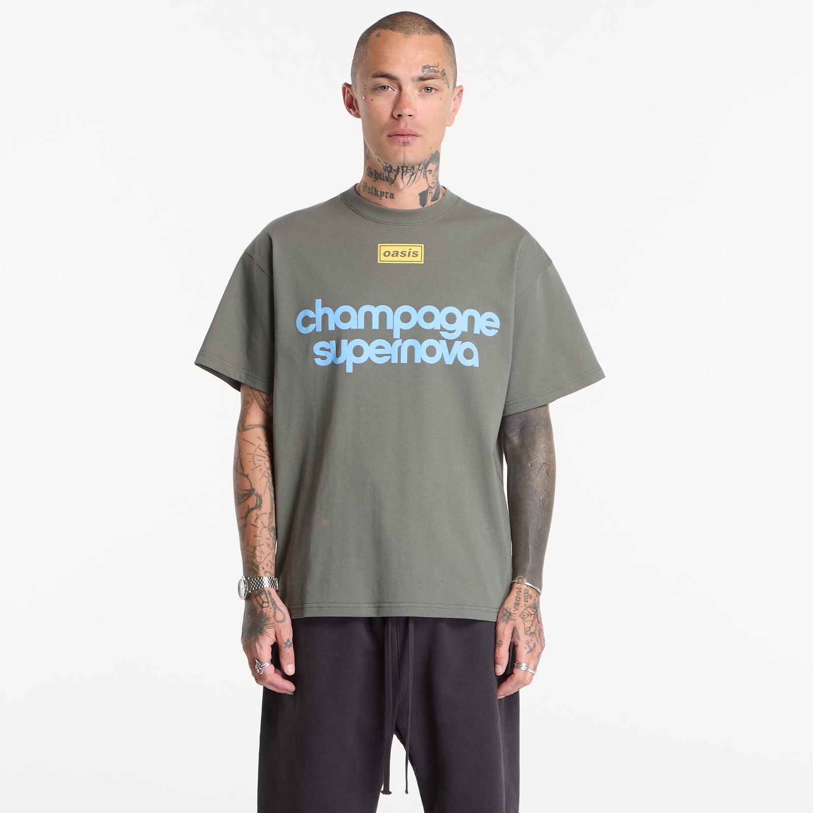 T-shirt PLEASURES Nordique T-Shirt Faded Black M