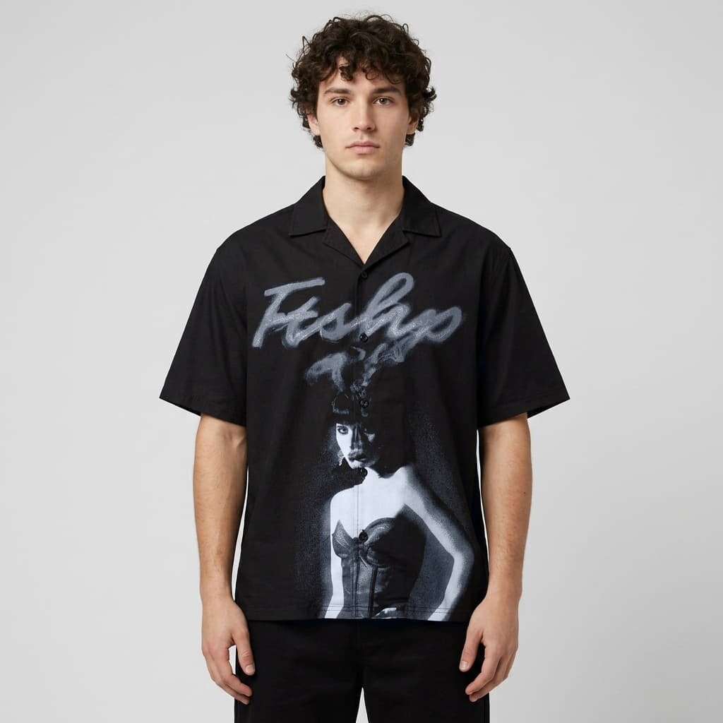 Shirt Playboy x FTSHP Camp Shirt Black S
