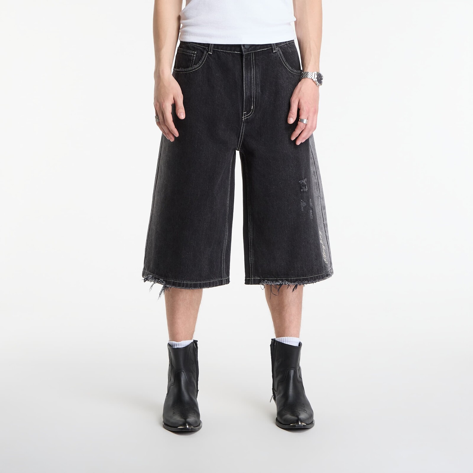 Playboy x FTSHP Denim Jorts UNISEX Black 36