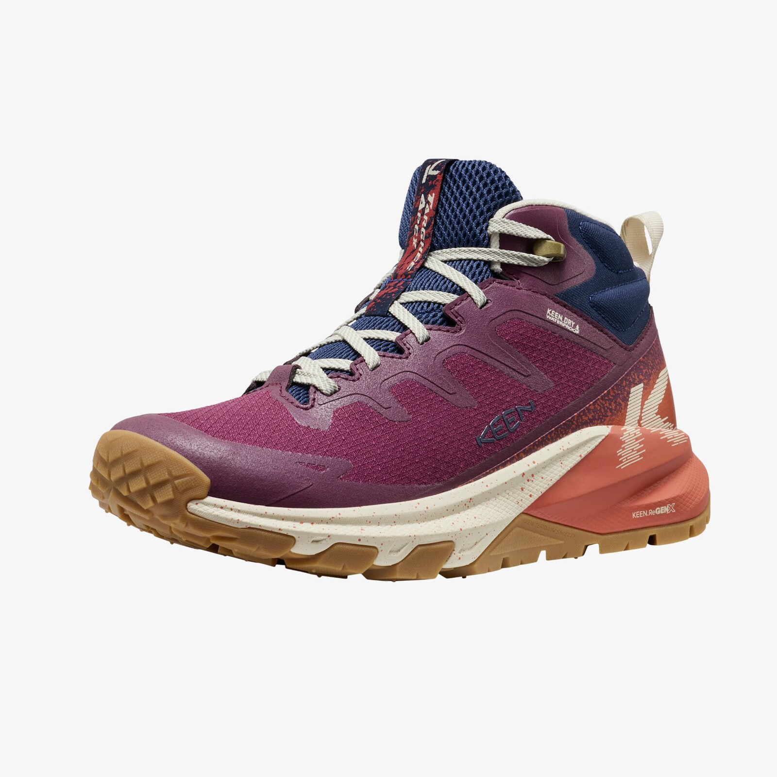 Sneakers KEEN Targhee Apex Mid Wp Women Fig/ Burnt Brick UK 6