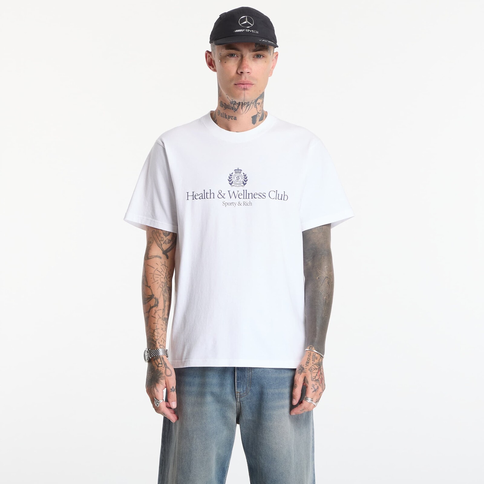 T-shirt Sporty & Rich H&W Crest Tshirt UNISEX White L