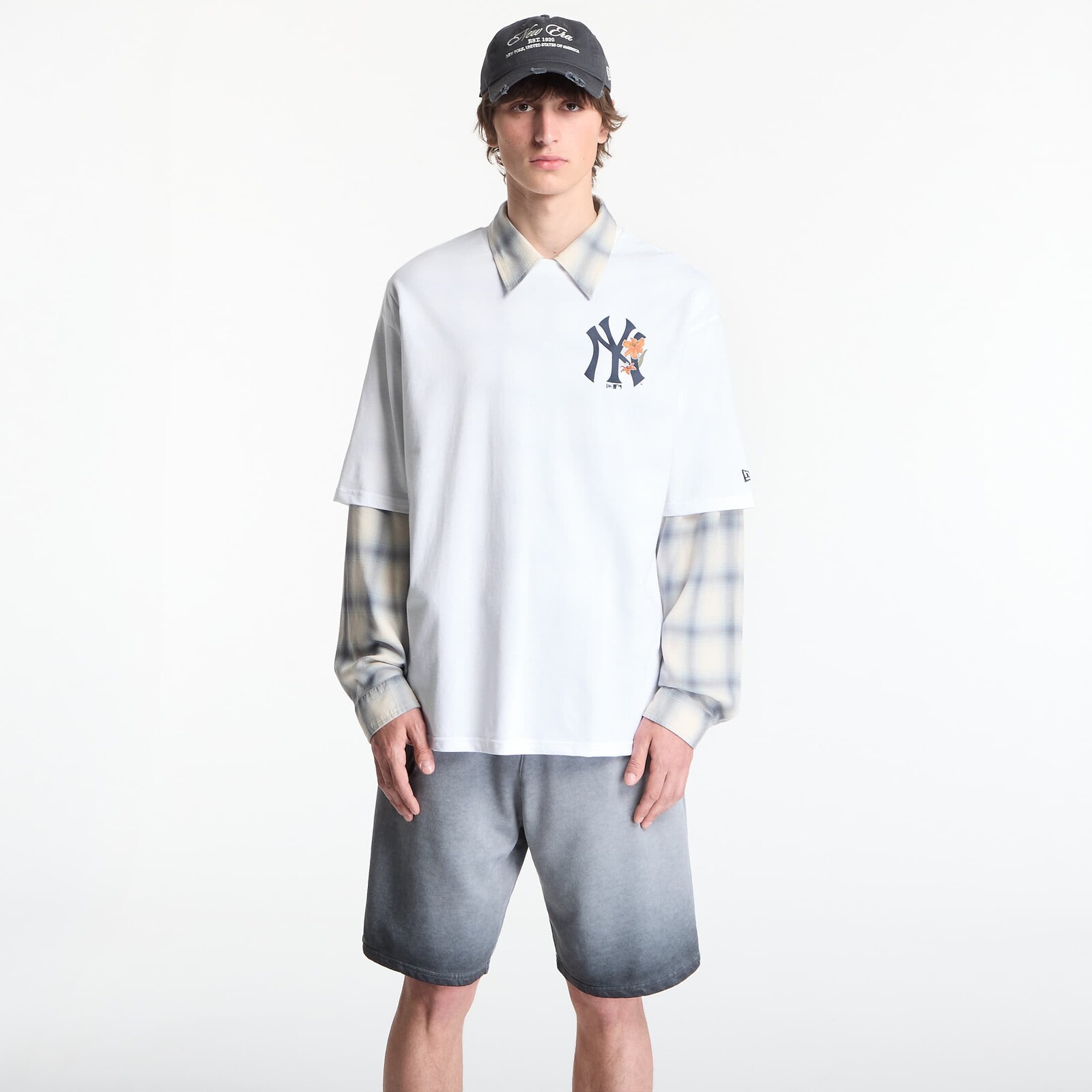 T-shirt New Era MLB Floral OS Tee New York Yankees UNISEX Optic White L