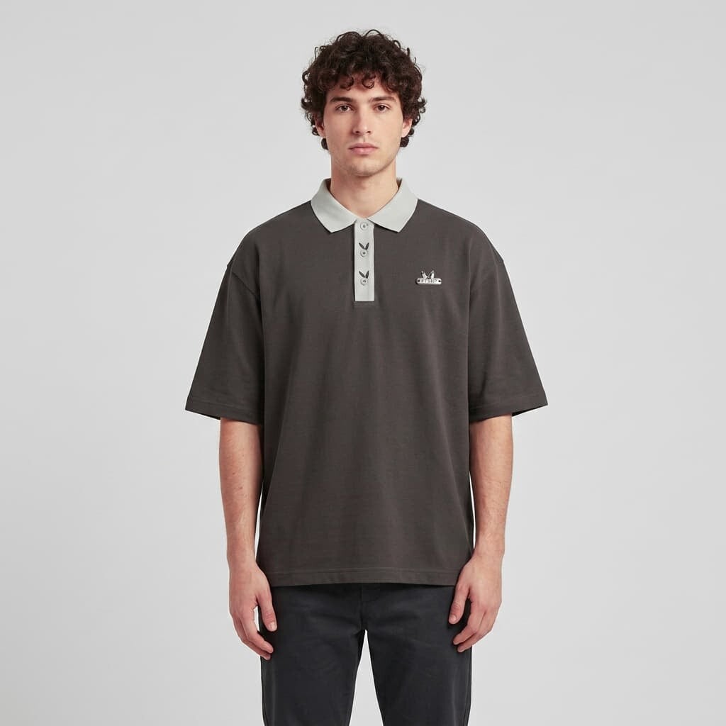 T-shirt Playboy x FTSHP Short Sleeve Polo Dark Grey L