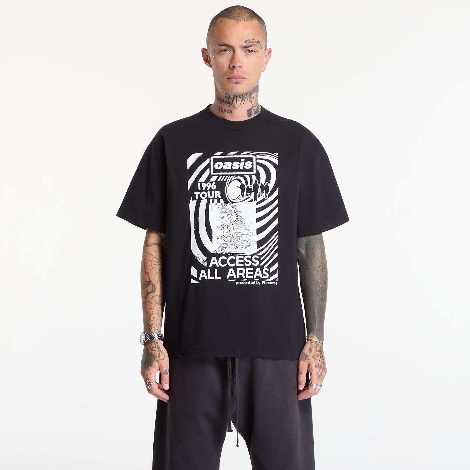 T-shirt PLEASURES All Access T-Shirt Black S
