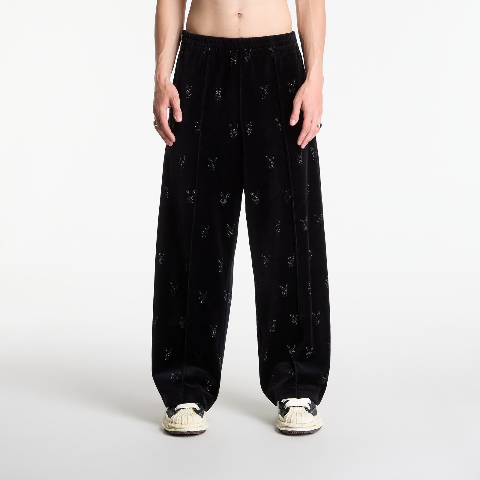 Pants Playboy x FTSHP Velvet Sweatpants Black XXL