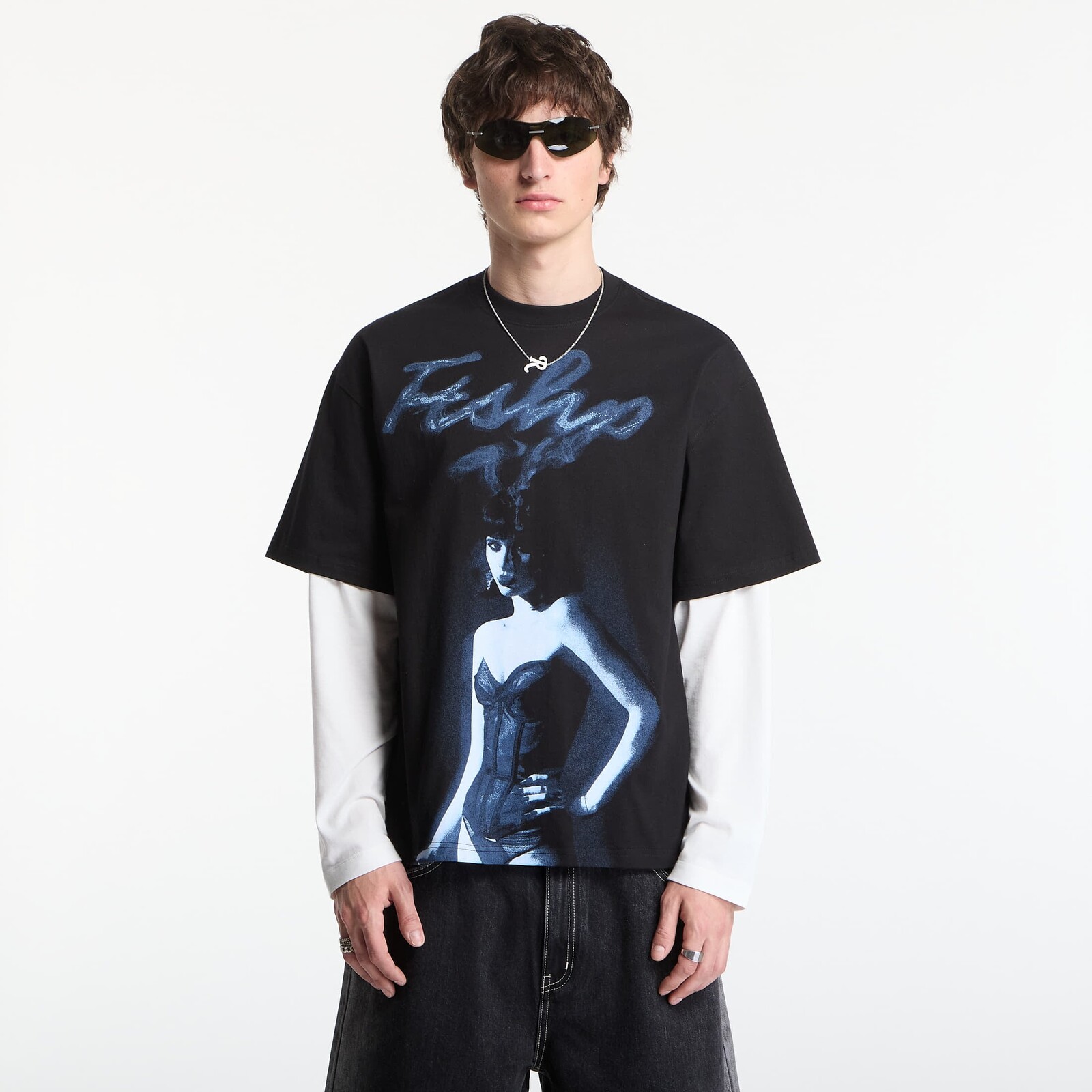 T-shirt Playboy x FTSHP T-Shirt Smoking Girl UNISEX Black L