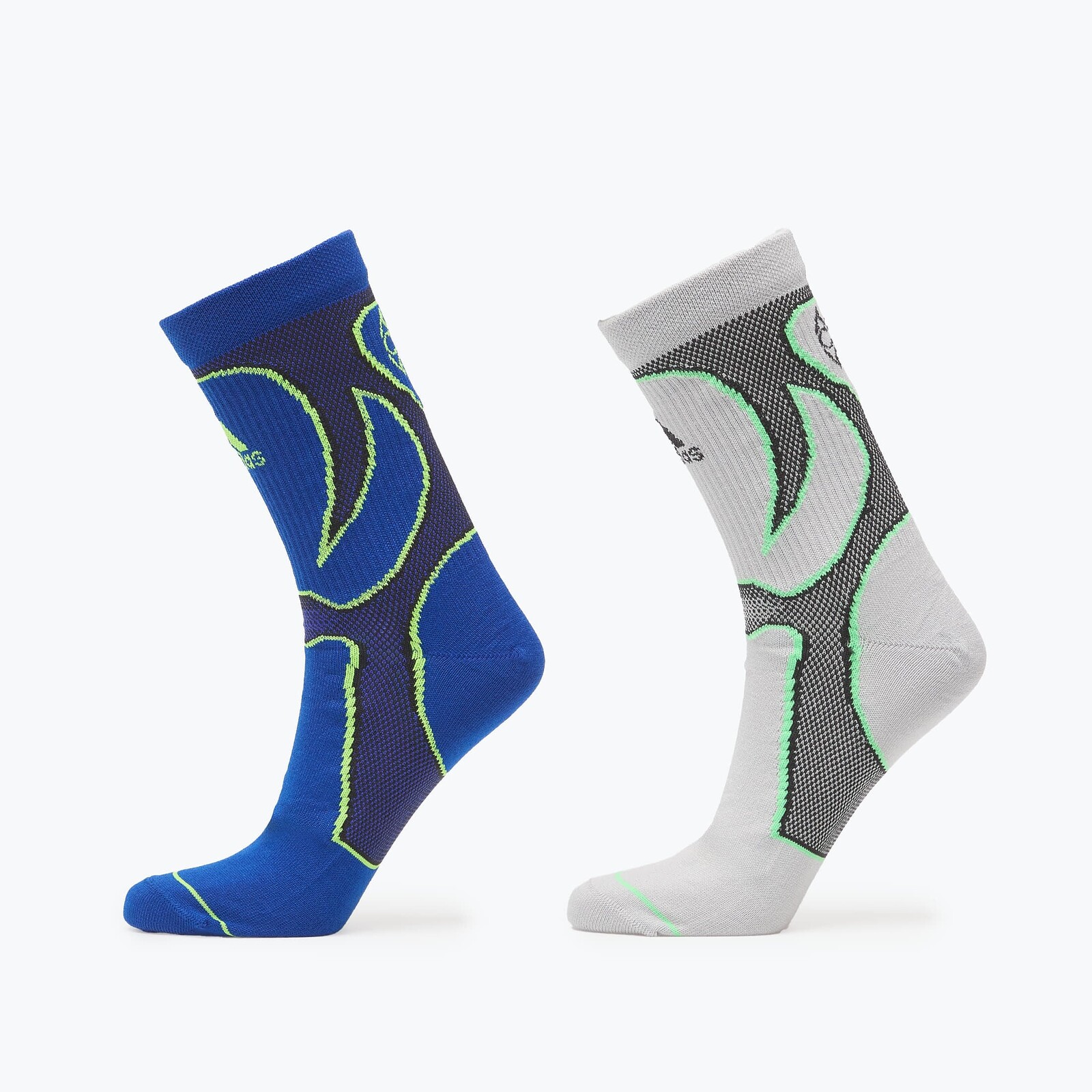 adidas Teamgeist Crew Socks 2 Pairs Grey Two S
