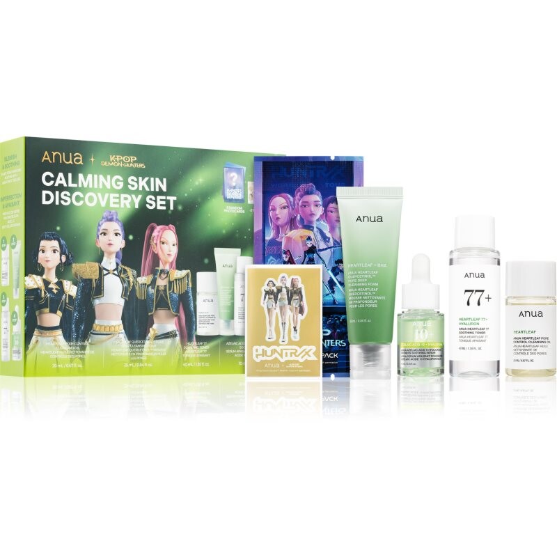 Anua K-Pop Demon Hunters Calming Skin Discovery Set gift set with soothing effect