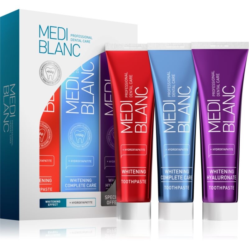 MEDIBLANC Whitening Toothpastes Set set with whitening effect 3x100 ml