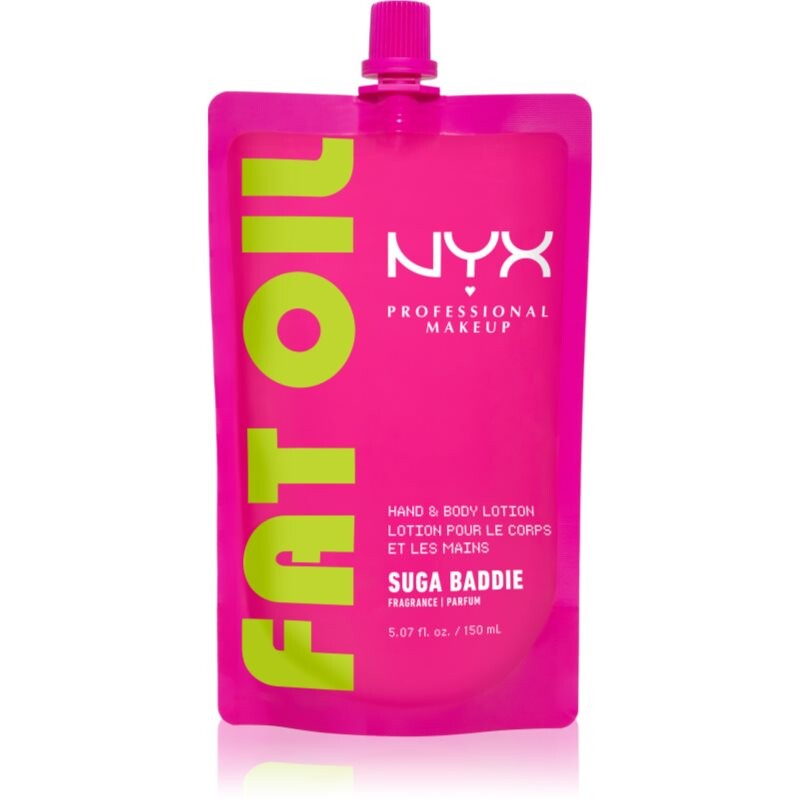 NYX Professional Makeup Fat Oil Body moisturising lotion for hands and body with aroma Suga Baddie 150 ml