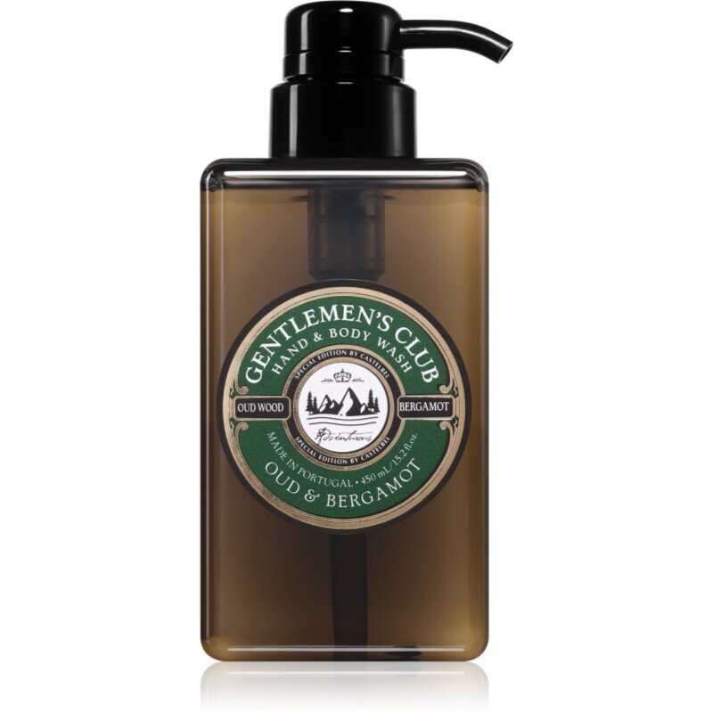 Castelbel Gentlemen's Club Oud & Bergamot luxury hand wash for hands and body 450 ml