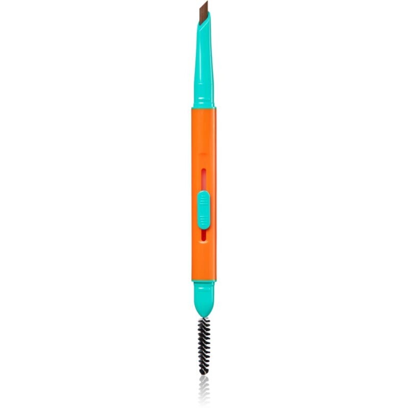 Trouble Maker Feral Brow Blade eyebrow pencil with 2-in-1 brush shade Medium Brown 0.12 g