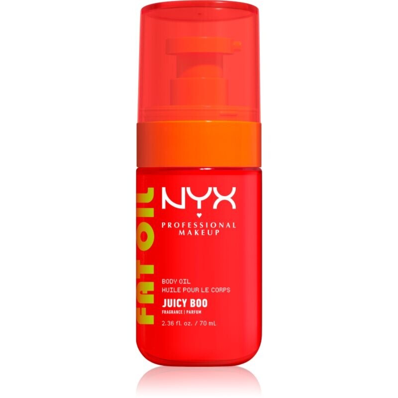 NYX Professional Makeup Fat Oil Body nourishing body oil adds moisture and shine with aroma Juicy Boo 70 ml