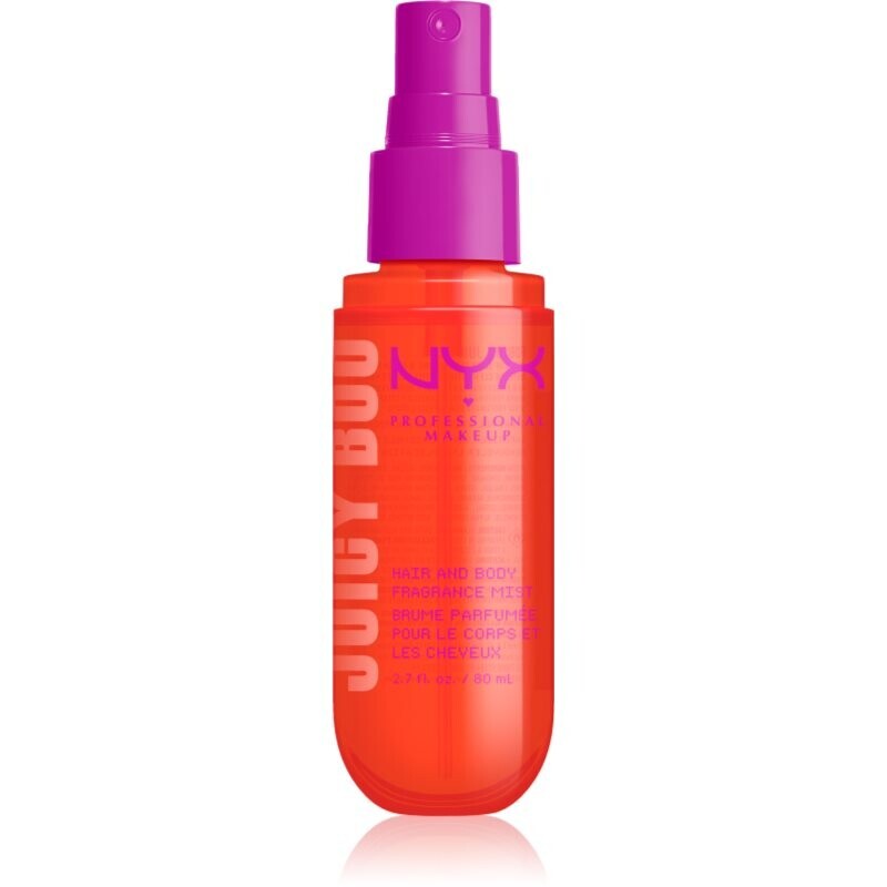 NYX Professional Makeup Fat Oil Body scented mist for hair and body with aroma Juicy Boo 80 ml