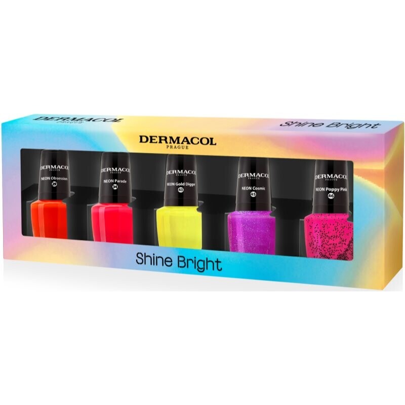 Dermacol Neon Shine Bright nail polish set