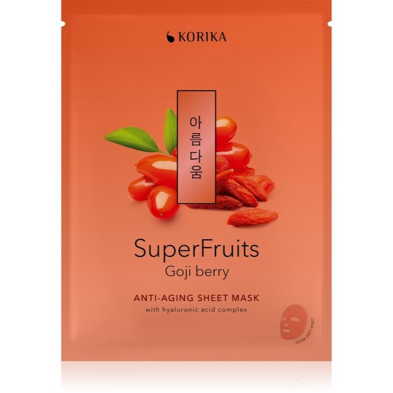 KORIKA SuperFruits Goji Berry - Anti-aging Sheet Mask rejuvenating face mask 25 g