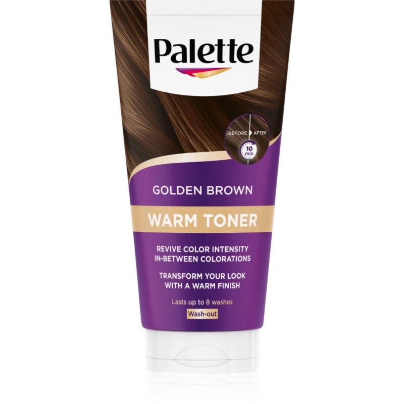 Schwarzkopf Palette Warm Toner hair mask for warm brown shades shade Golden Brown 150 ml