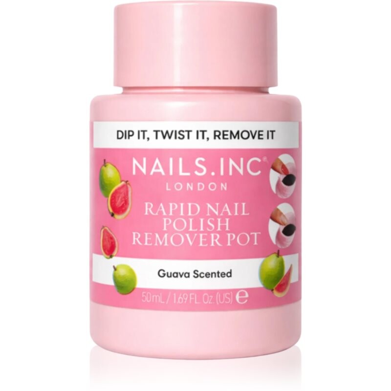 Nails Inc. Rapid Nail Polish Remover Pot Guava Scented nail polish remover 50 ml