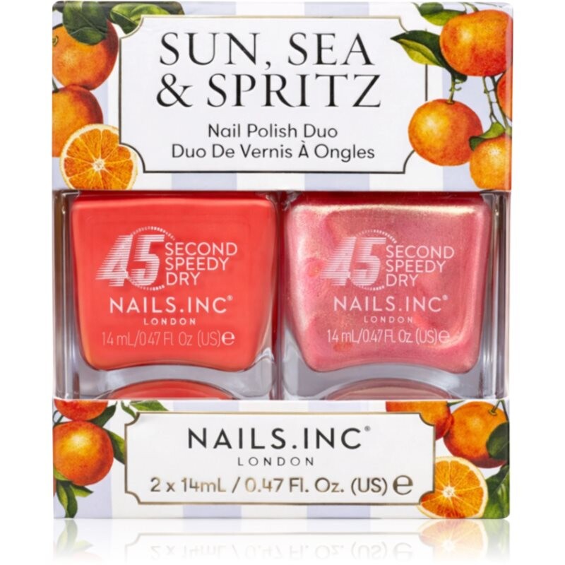 Nails Inc. 45 Second Speedy Gloss nail polish duo-pack shade 2x14 ml
