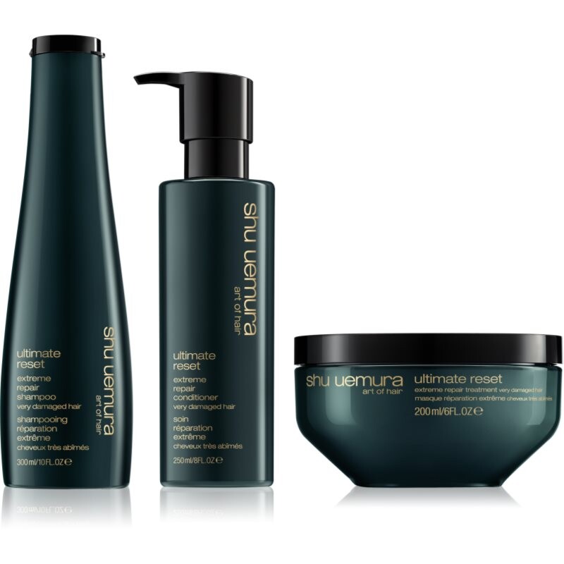 Shu Uemura Ultimate Reset economy pack for bleached, coloured and chemically treated hair