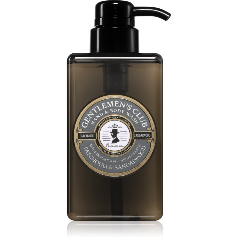 Castelbel Gentlemen's Club Patchouli & Sandalwood luxury hand wash for hands and body 450 ml