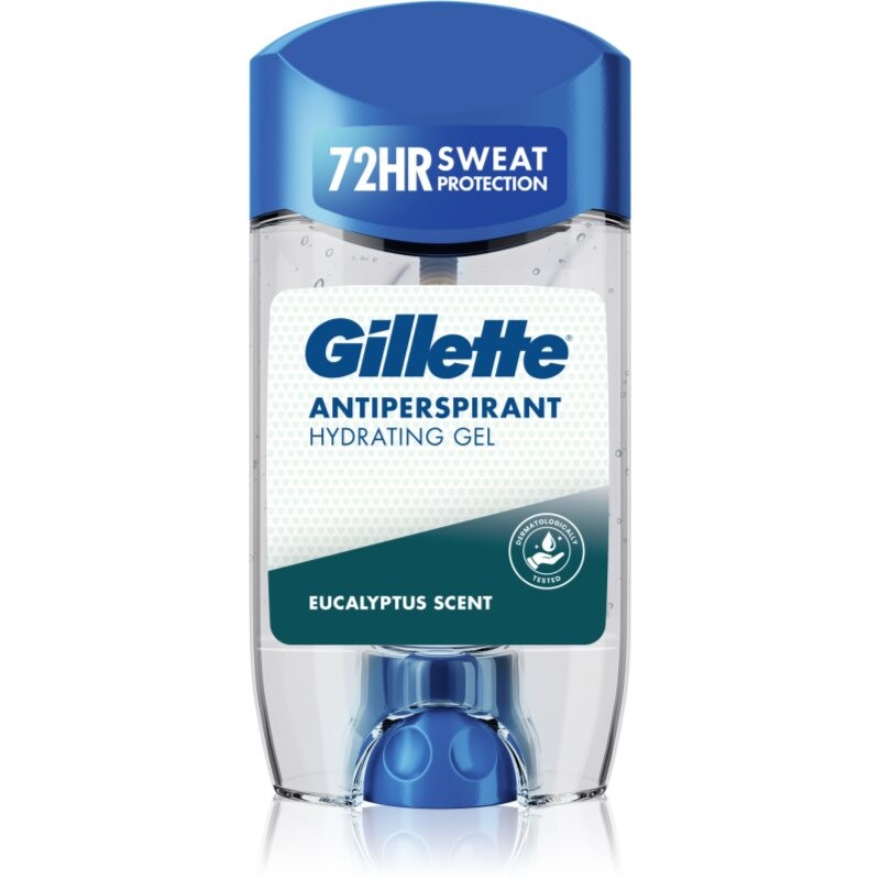 Gillette Antiperspirant Hydrating Gel Eucalyptus Scent antiperspirant gel with moisturising effect for men 70 ml