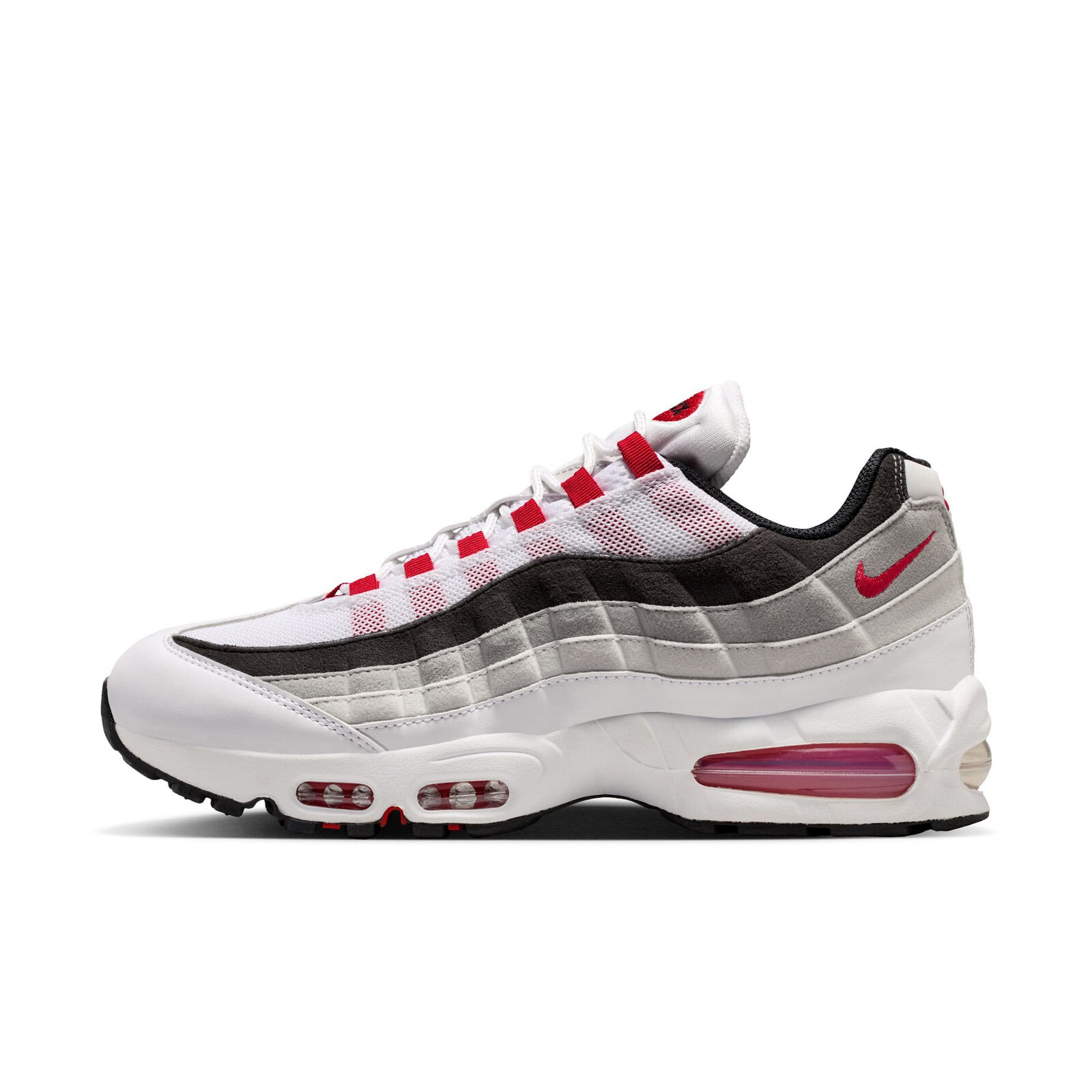 Sneakers Nike Air Max 95 Premium White/ Comet Red-Neutral Grey-Medium Grey UK 9
