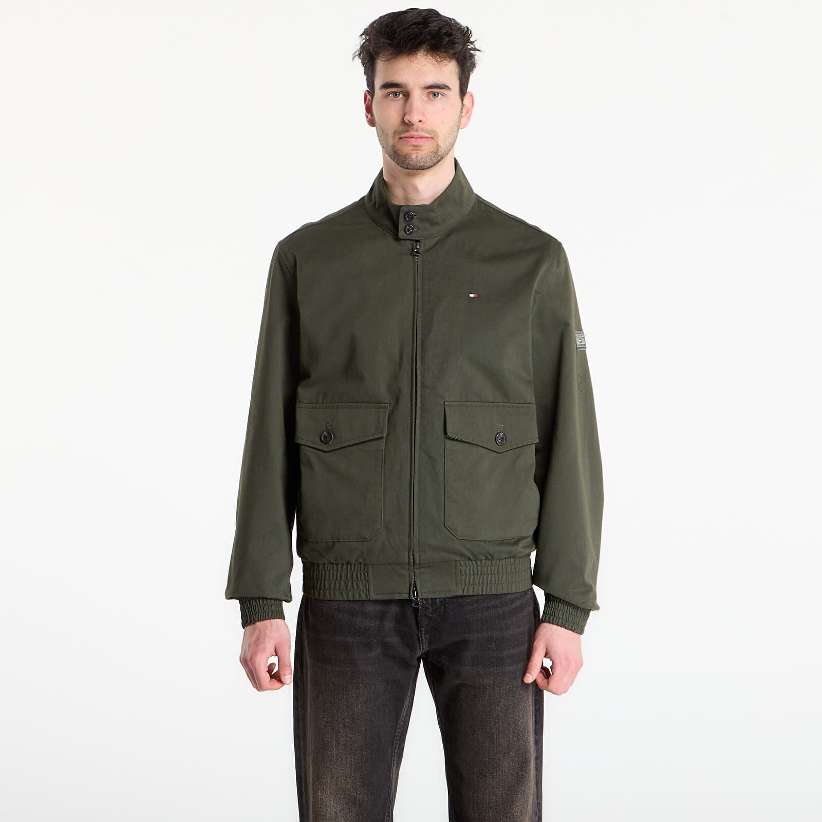 Jacket Tommy Hilfiger Cotton Harrington Eclipse Green L