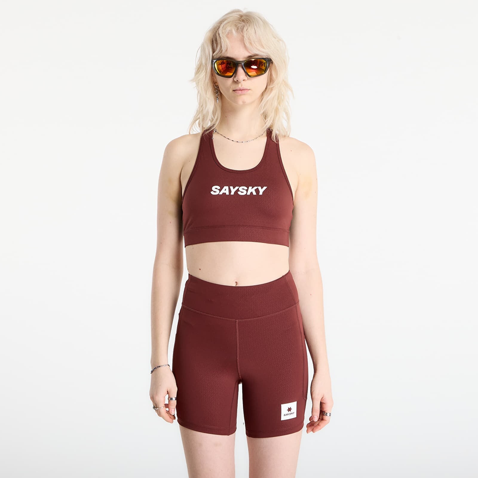 SAYSKY W Logo Combat Sports Bra Red L