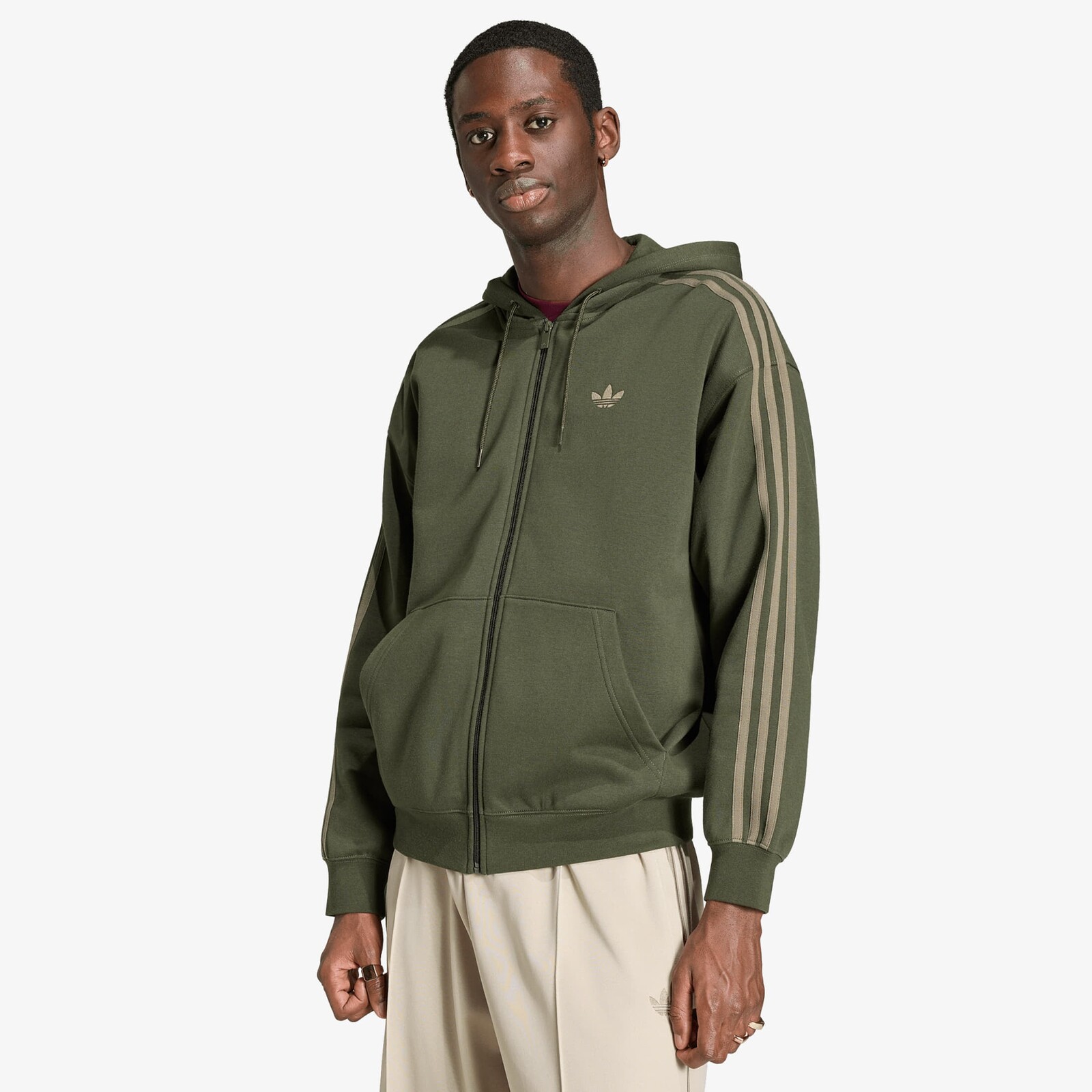 Sweatshirt adidas Baggy Fz Hoodie Night Cargo XXL