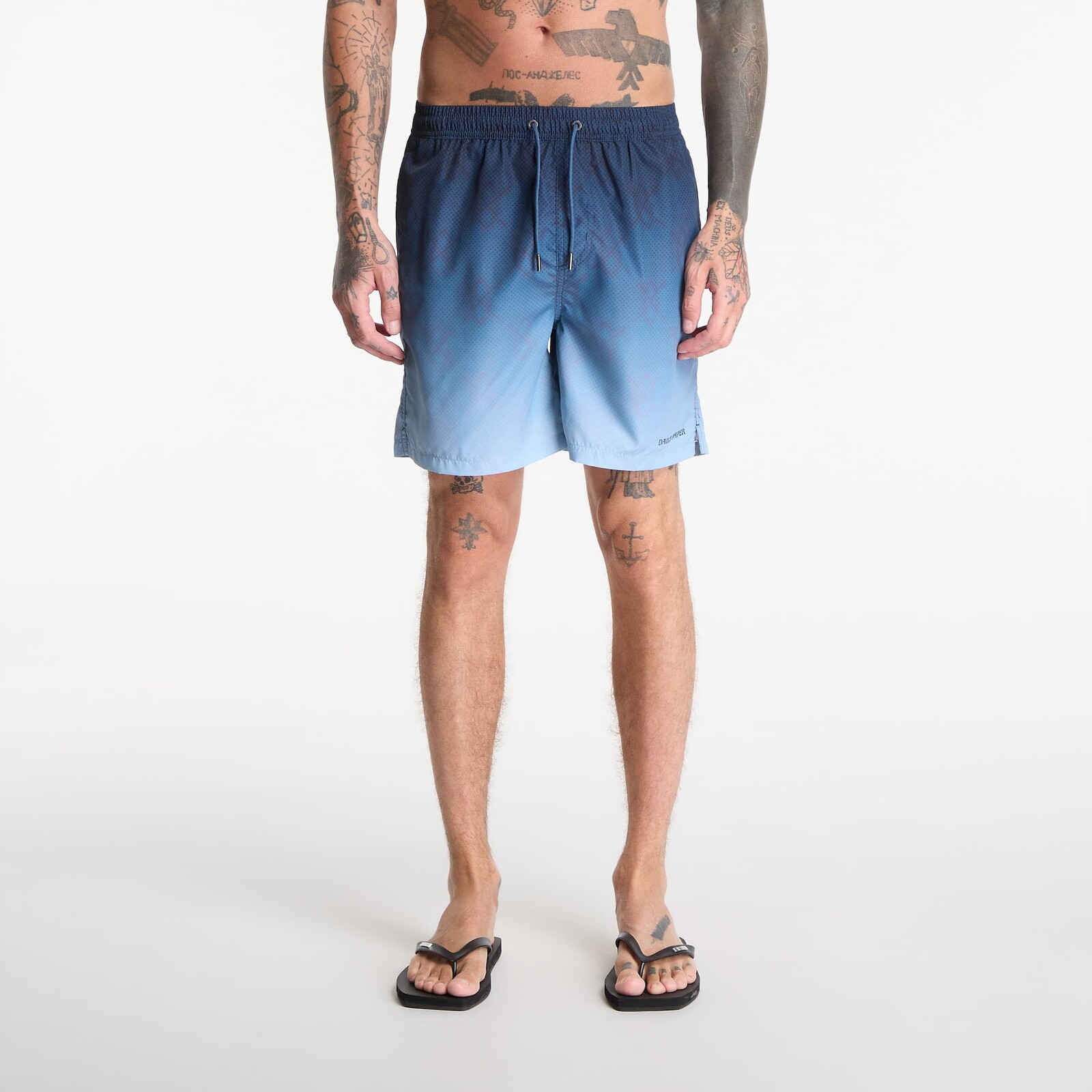 Swimsuits Daily Paper Ombre Dotted Shield Swimshorts Blue Wing Teal S