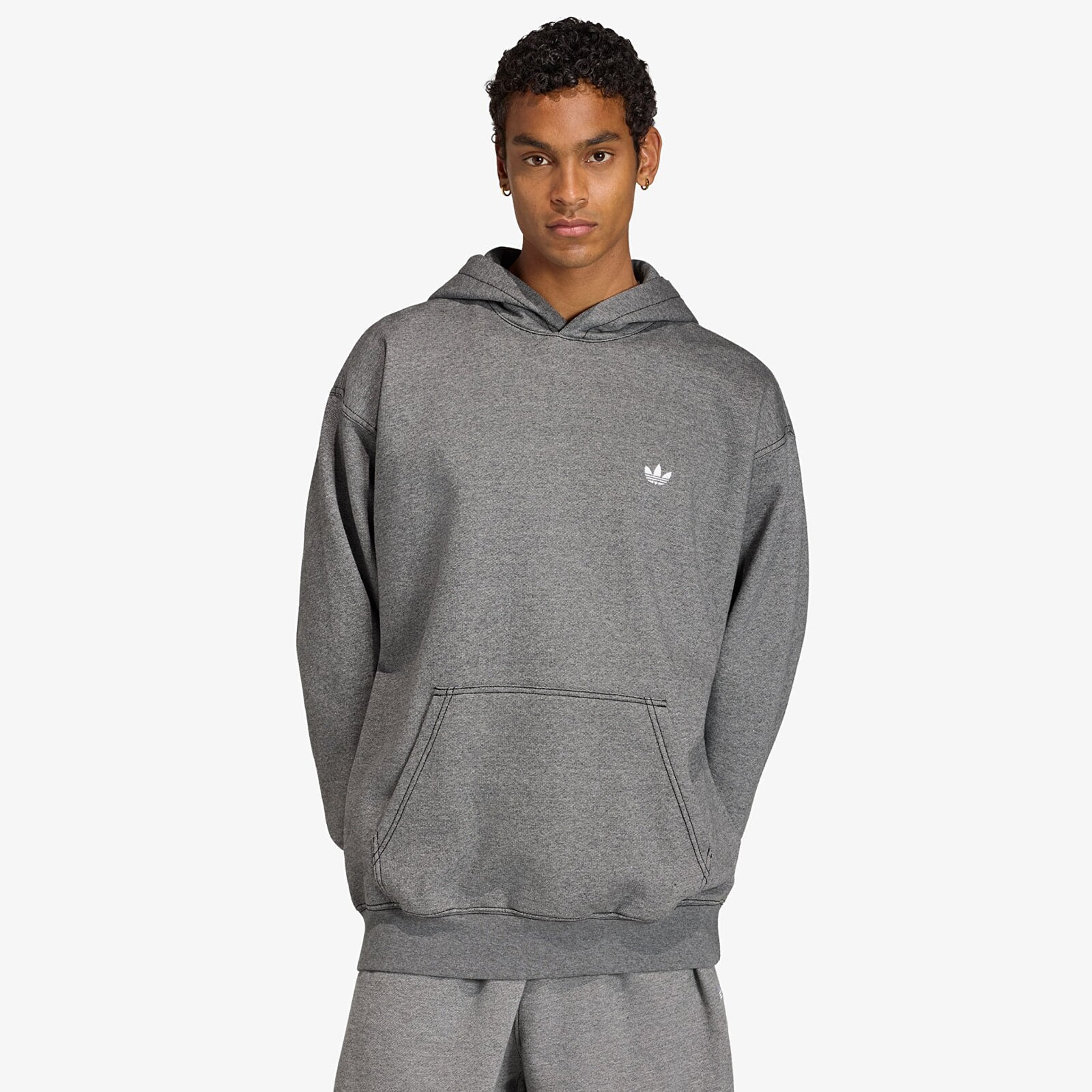 Sweatshirt adidas Ess Loose Hd Grey Four Mel M