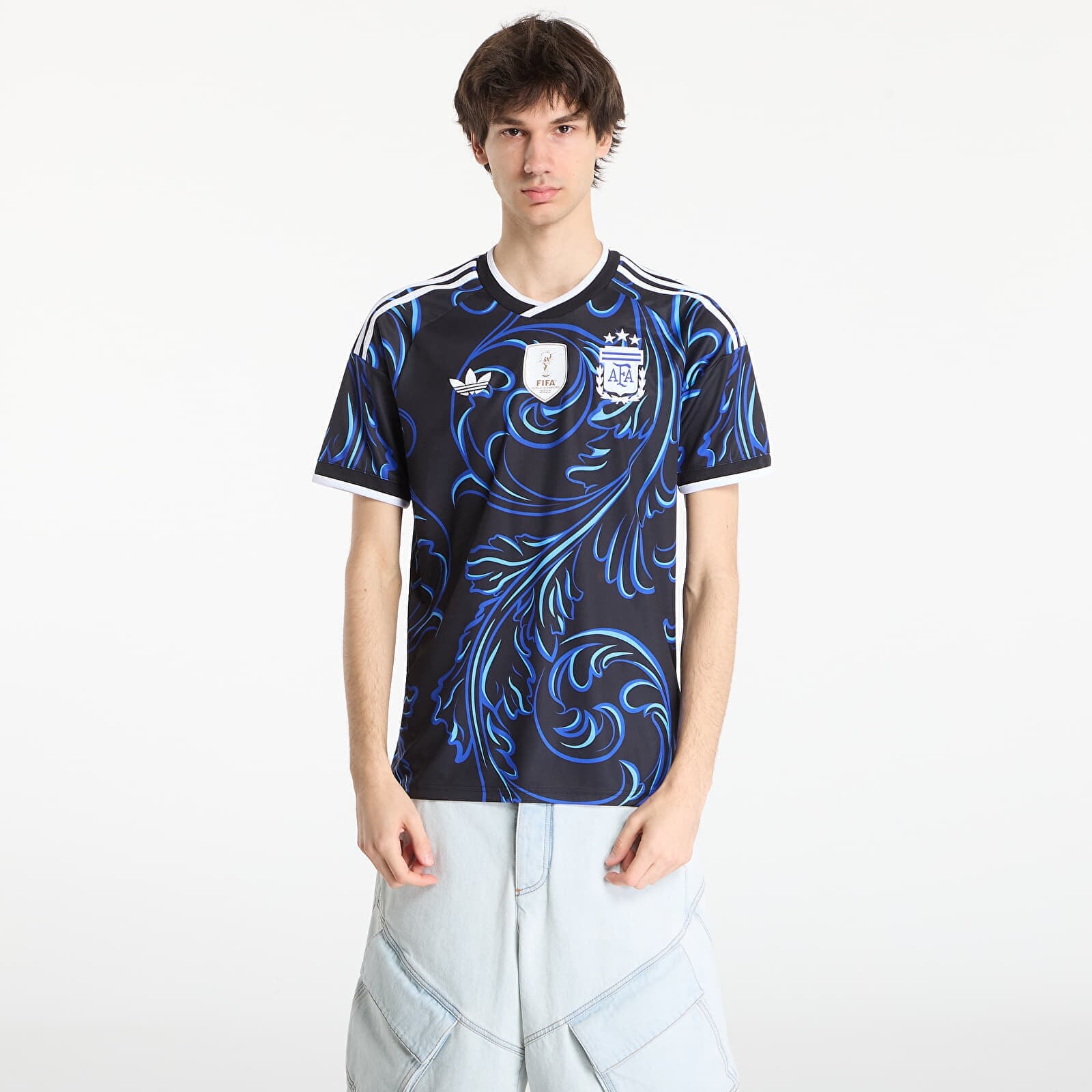 Jersey adidas Argentina 26 Away Jersey Black/ Lucid Blue/ Blue Burst XXL