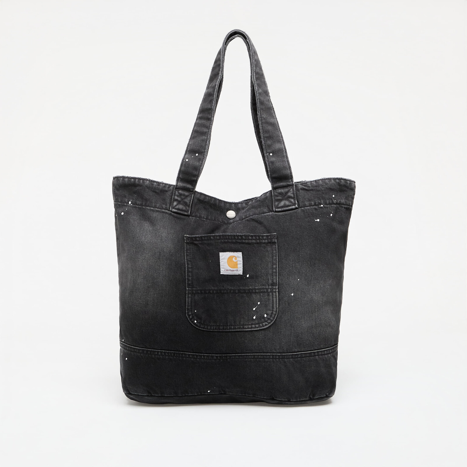 Bag Carhartt WIP Denim Tote Black Destroy Wash, Splatter Universal