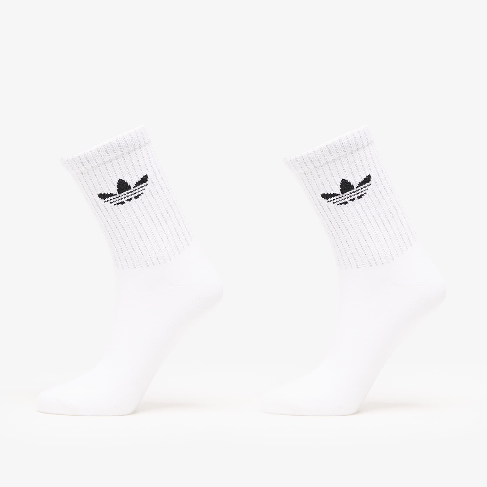 adidas Reflective Crew Socks 2-Pack White/ Reflective Silver S