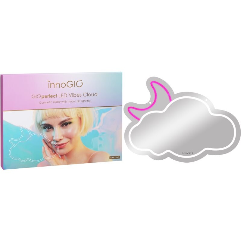 innoGIO Vibes Cloud GIO-759C cosmetic mirror with LED backlight 41cm x 28cm x 1cm 1 pc