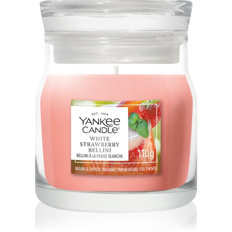 Yankee Candle White Strawberry Bellini scented candle Signature 110 g