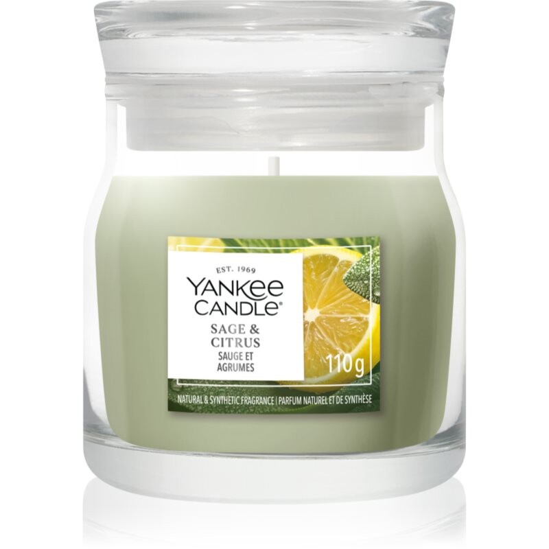 Yankee Candle Sage & Citrus scented candle Signature 110 g