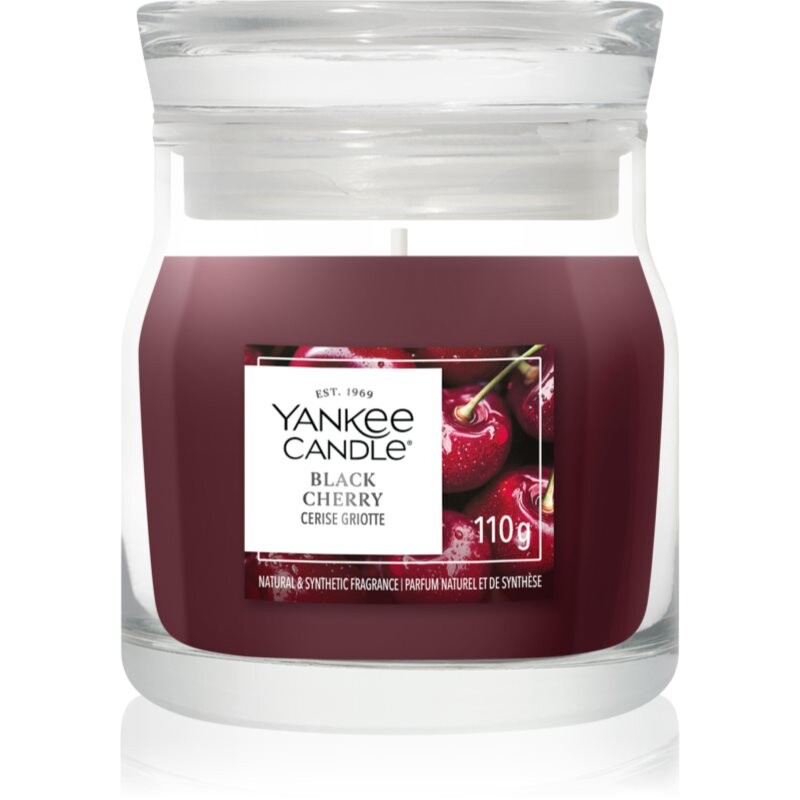 Yankee Candle Black Cherry scented candle Signature 110 g
