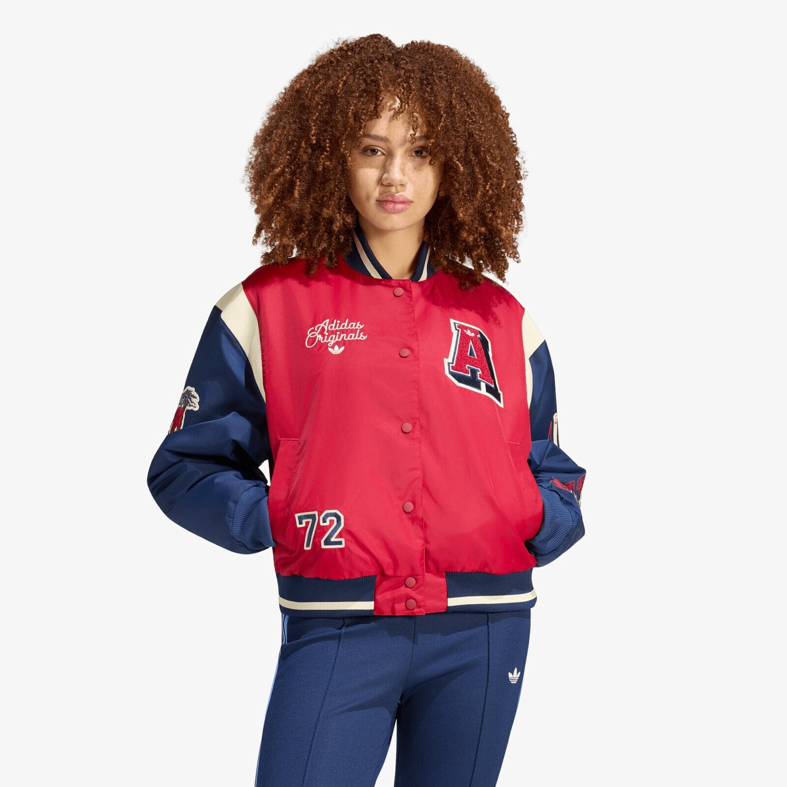 Bomber adidas Jkt With Badges Team Victory Red/ Night Indigo S