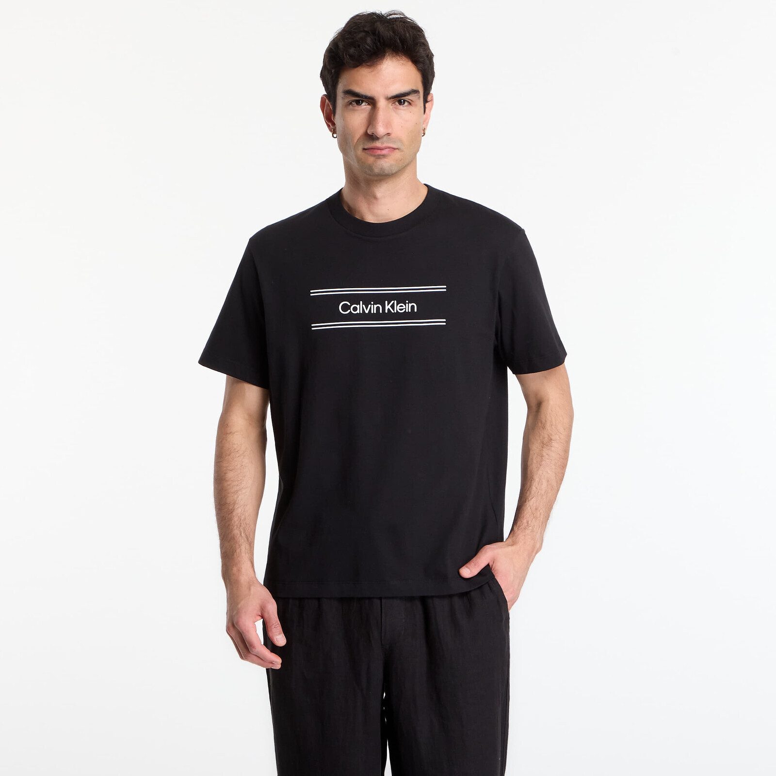 T-shirt Calvin Klein Ss 20S Eu Spw Standard Graphic Tee Black XL