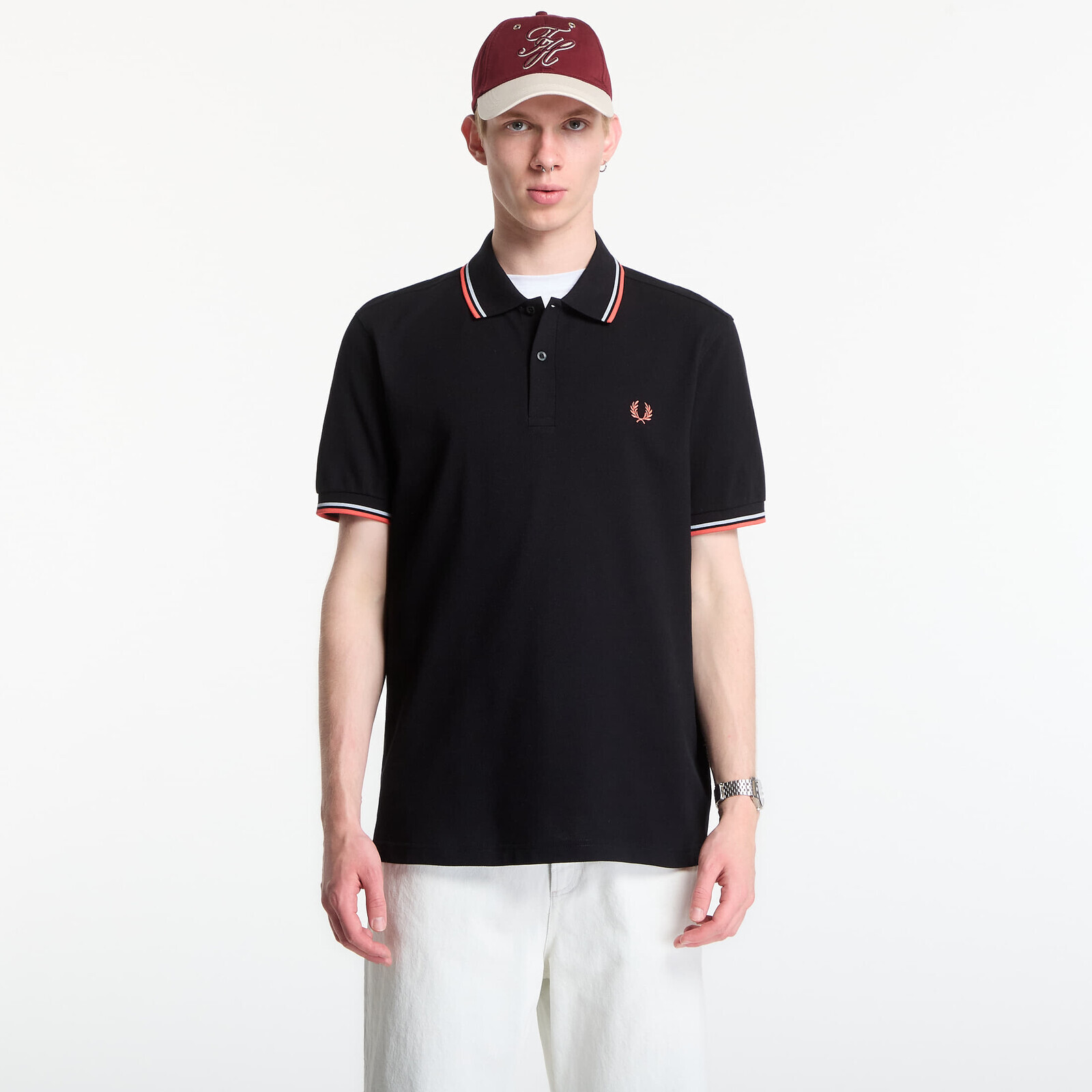 T-shirt Fred Perry Twin Tipped Fred Perry Shirt Black XL