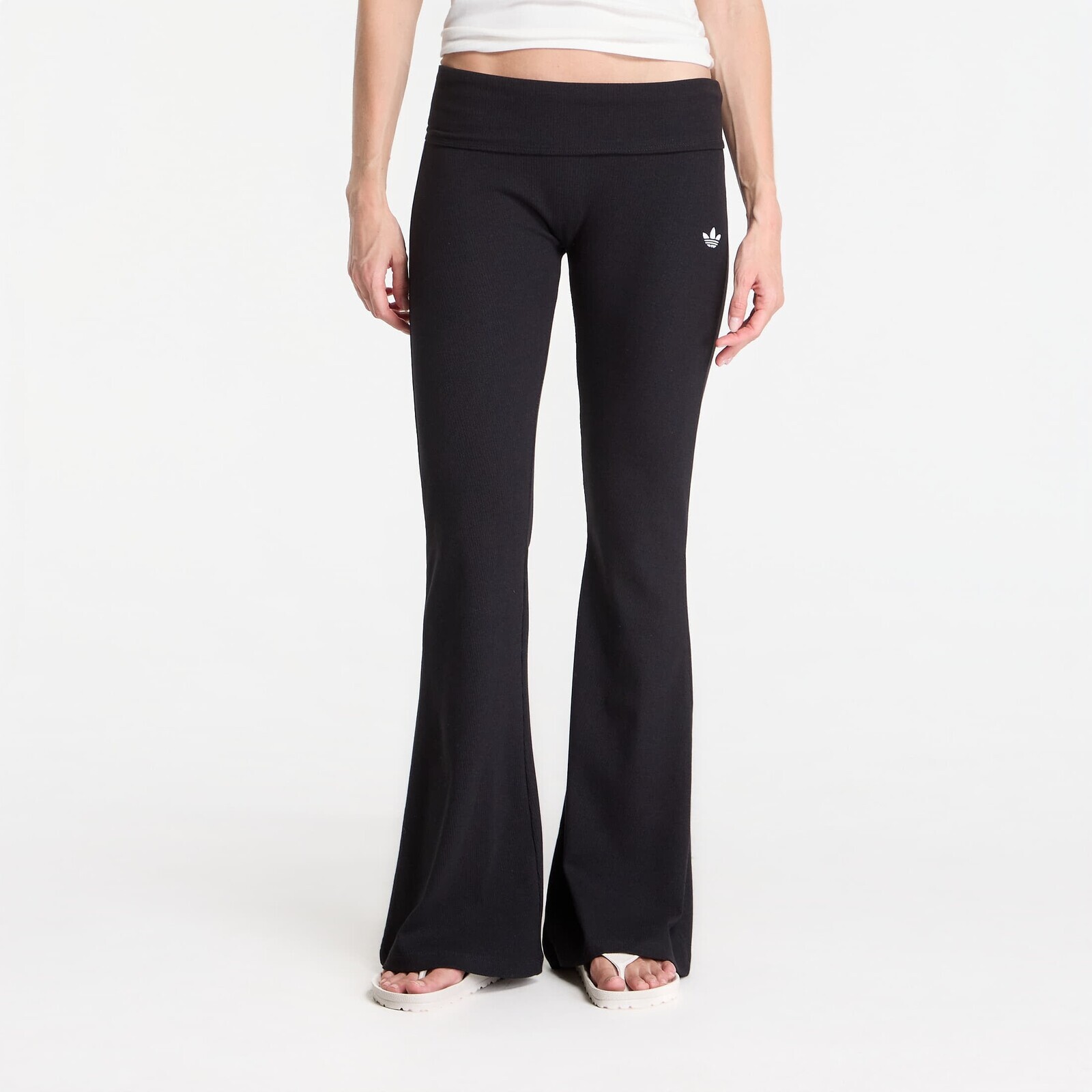 Pants adidas Essentials Rib Flared Leggings Black M