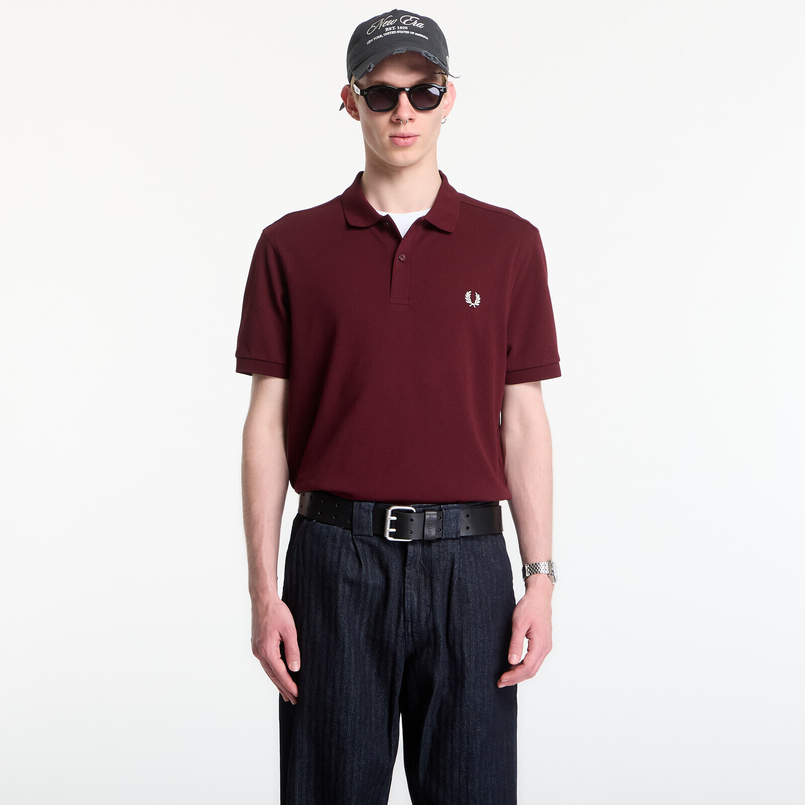 T-shirt Fred Perry The Fred Perry Shirt Oxblood L