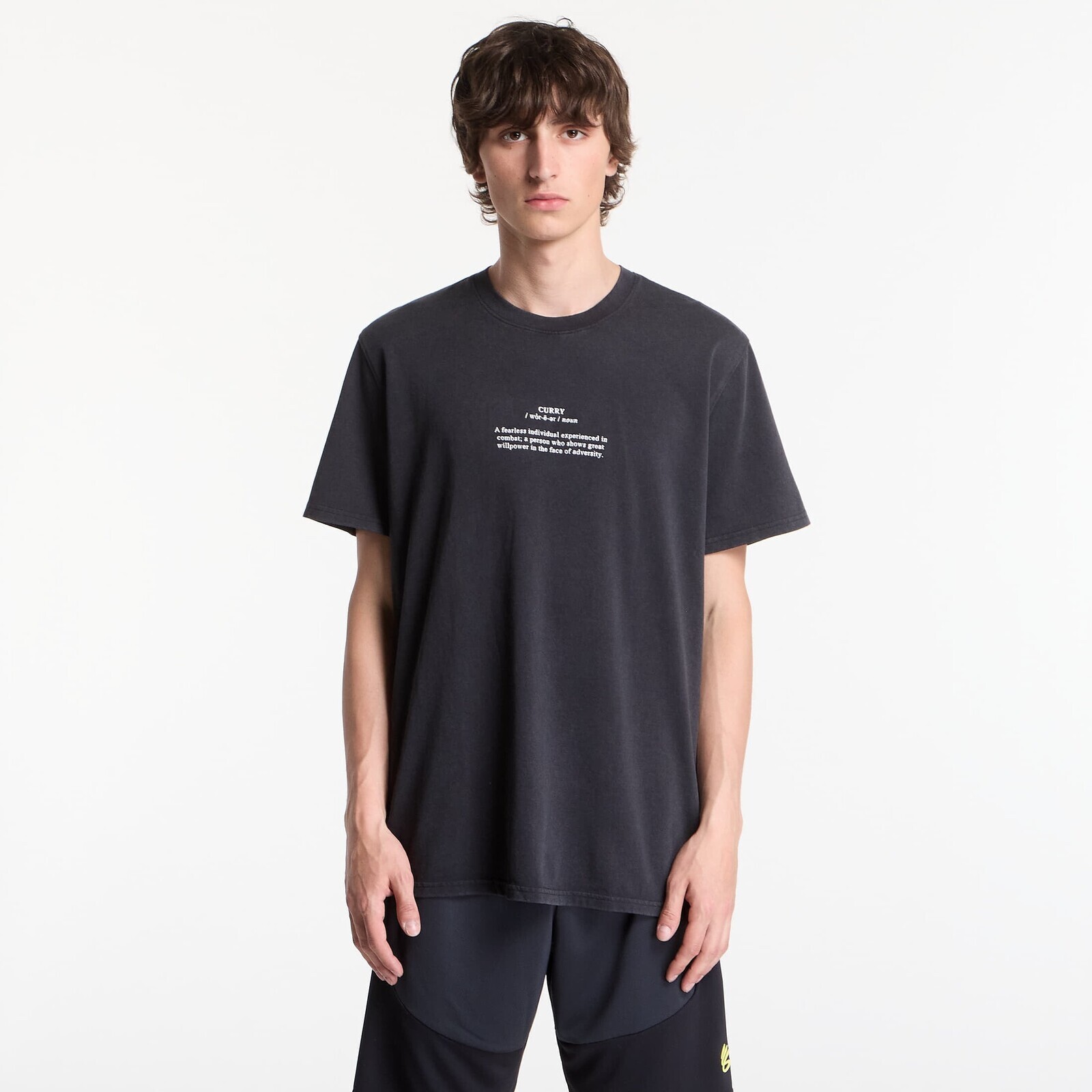 T-shirt Under Armour Curry Noun Tee Black/ White M