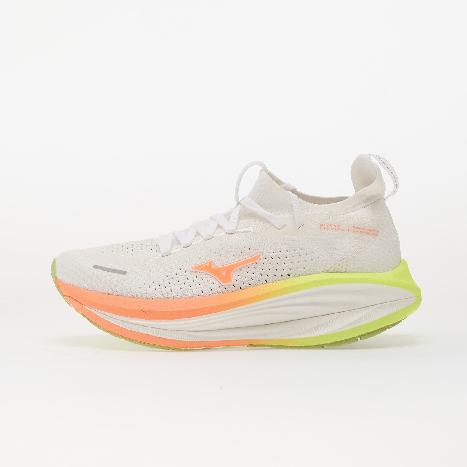 Sneakers Mizuno Neo Vista 3 White/ Flamingo Coral/ Lime Pulp UK 5